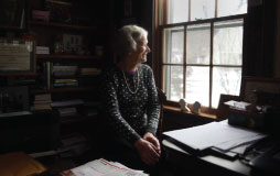 Photograph of Mimi Baird in her Vermont home